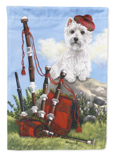 Load image into Gallery viewer, Westie Piper Garden Flag – Decorative Outdoor Yard Flag PPP3222GF