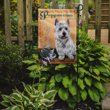 Load image into Gallery viewer, Westie Puppuccino Garden Flag – Decorative Outdoor Yard Flag PPP3225GF