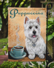 Load image into Gallery viewer, Westie Puppuccino Garden Flag – Decorative Outdoor Yard Flag PPP3225GF