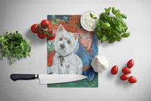 Load image into Gallery viewer, Westie Ragdoll Glass Cutting Boards – Durable, Decorative Kitchen Art Large PPP3226LCB