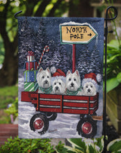 Load image into Gallery viewer, Westie Christmas Red Wagon Garden Flag – Decorative Outdoor Yard Flag PPP3227GF