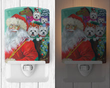 Load image into Gallery viewer, Westie Christmas Santa's Westies Ceramic Night Light PPP3229CNL