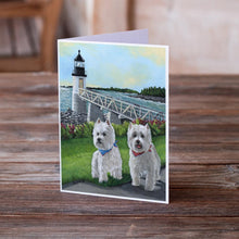 Load image into Gallery viewer, Westie Schooner &amp; Annie Greeting Cards -  Blank Note Cards – 8-Pack of Artist-Designed Cards with Envelopes