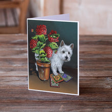 Load image into Gallery viewer, Westie Seedlings Greeting Cards -  Blank Note Cards – 8-Pack of Artist-Designed Cards with Envelopes