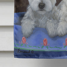 Load image into Gallery viewer, Westie Seize the Day Flag Canvas House Size PPP3232CHF