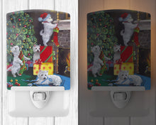 Load image into Gallery viewer, Westie Christmas Decorating Ceramic Night Light PPP3233CNL