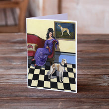 Load image into Gallery viewer, Whippet Elegance and Grace Greeting Cards -  Blank Note Cards – 8-Pack of Artist-Designed Cards with Envelopes