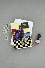 Load image into Gallery viewer, Whippet Elegance and Grace Greeting Cards -  Blank Note Cards – 8-Pack of Artist-Designed Cards with Envelopes