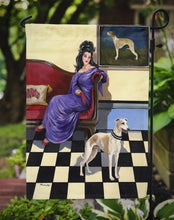 Load image into Gallery viewer, Whippet Elegance and Grace Garden Flag – Decorative Outdoor Yard Flag PPP3238GF