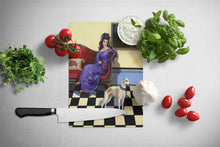 Load image into Gallery viewer, Whippet Elegance and Grace Glass Cutting Boards – Durable, Decorative Kitchen Art Large PPP3238LCB