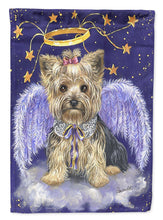 Load image into Gallery viewer, Yorkie Christmas Angel Garden Flag – Decorative Outdoor Yard Flag PPP3243GF