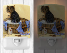 Load image into Gallery viewer, Yorkie Bath Time Ceramic Night Light PPP3244CNL