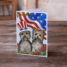 Load image into Gallery viewer, Yorkie USA Greeting Cards -  Blank Note Cards – 8-Pack of Artist-Designed Cards with Envelopes