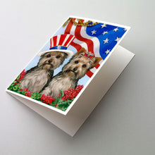 Load image into Gallery viewer, Yorkie USA Greeting Cards -  Blank Note Cards – 8-Pack of Artist-Designed Cards with Envelopes