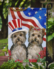 Load image into Gallery viewer, Yorkie USA Garden Flag – Decorative Outdoor Yard Flag PPP3245GF