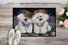Load image into Gallery viewer, Bichon Frise Sisters Doormat - 18x27 Decorative Floor Mat – Indoor/Outdoor Rug with Artistic Flair PPP3247MAT
