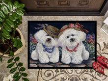 Load image into Gallery viewer, Bichon Frise Sisters Doormat - 18x27 Decorative Floor Mat – Indoor/Outdoor Rug with Artistic Flair PPP3247MAT