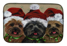 Load image into Gallery viewer, Cairn Terrier Christmas Ceaser and Co Dish Drying Mat – Absorbent, Artistic Kitchen Essentials PPP3251DDM