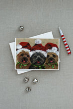 Load image into Gallery viewer, Cairn Terrier Christmas Ceaser and Co Greeting Cards -  Blank Note Cards – 8-Pack of Artist-Designed Cards with Envelopes