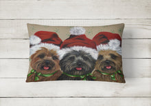 Load image into Gallery viewer, Cairn Terrier Christmas Ceaser and Co Canvas Fabric Decorative Pillow PPP3251PW1216