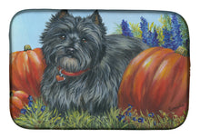 Load image into Gallery viewer, Cairn Terrier Mom's Pumpkins Dish Drying Mat – Absorbent, Artistic Kitchen Essentials PPP3253DDM