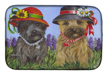 Load image into Gallery viewer, Cairn Terrier Sisters Dish Drying Mat – Absorbent, Artistic Kitchen Essentials PPP3254DDM