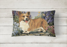Load image into Gallery viewer, Corgi Garden Georgi Canvas Fabric Decorative Pillow PPP3258PW1216