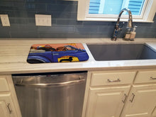 Load image into Gallery viewer, Dachshund Dachsmobile Dish Drying Mat – Absorbent, Artistic Kitchen Essentials PPP3259DDM