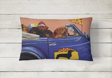 Load image into Gallery viewer, Dachshund Dachsmobile Canvas Fabric Decorative Pillow PPP3259PW1216