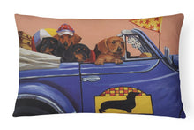 Load image into Gallery viewer, Dachshund Dachsmobile Canvas Fabric Decorative Pillow PPP3259PW1216