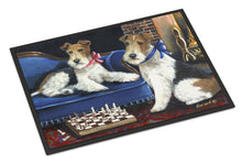 Load image into Gallery viewer, Fox Terrier Checkmates Doormat - 18x27 Decorative Floor Mat – Indoor/Outdoor Rug with Artistic Flair PPP3261MAT