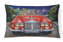 Load image into Gallery viewer, Jack Russell Evening Cruise Canvas Fabric Decorative Pillow PPP3262PW1216