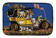 Load image into Gallery viewer, Pet Taxi Multiple Dog Breeds Dish Drying Mat – Absorbent, Artistic Kitchen Essentials PPP3264DDM