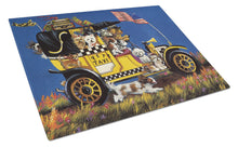 Load image into Gallery viewer, Pet Taxi Multiple Dog Breeds Glass Cutting Boards – Durable, Decorative Kitchen Art Large PPP3264LCB