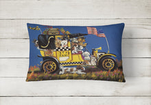 Load image into Gallery viewer, Pet Taxi Multiple Dog Breeds Canvas Fabric Decorative Pillow PPP3264PW1216