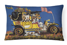 Load image into Gallery viewer, Pet Taxi Multiple Dog Breeds Canvas Fabric Decorative Pillow PPP3264PW1216