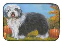 Load image into Gallery viewer, Old English Sheepdog Ocotoberfest Dish Drying Mat – Absorbent, Artistic Kitchen Essentials PPP3265DDM
