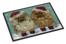 Load image into Gallery viewer, Pomeranian Christmas Lighten Up Doormat - 24x36 Decorative Floor Mat – Indoor/Outdoor Rug with Artistic Flair PPP3267JMAT