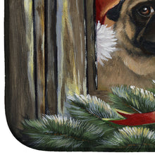 Load image into Gallery viewer, Pug Christmas Anticipation Dish Drying Mat – Absorbent, Artistic Kitchen Essentials PPP3268DDM