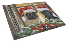 Load image into Gallery viewer, Pug Christmas Anticipation Glass Cutting Boards – Durable, Decorative Kitchen Art Large PPP3268LCB