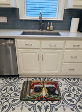 Load image into Gallery viewer, Pug Christmas Anticipation Machine Washable Memory Foam Mat PPP3268RUG