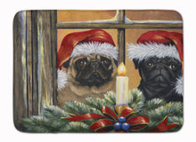 Load image into Gallery viewer, Pug Christmas Anticipation Machine Washable Memory Foam Mat PPP3268RUG