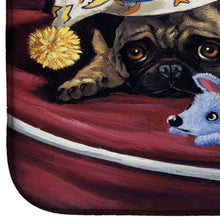 Load image into Gallery viewer, Pug Goodnight Sweetheart Dish Drying Mat – Absorbent, Artistic Kitchen Essentials PPP3269DDM