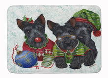 Load image into Gallery viewer, Scottish Terrier Christmas Elves Machine Washable Memory Foam Mat PPP3270RUG