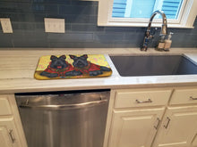 Load image into Gallery viewer, Scottish Terrier Scotties Rule Dish Drying Mat – Absorbent, Artistic Kitchen Essentials PPP3271DDM