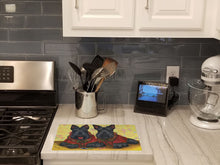 Load image into Gallery viewer, Scottish Terrier Scotties Rule Glass Cutting Boards – Durable, Decorative Kitchen Art Large PPP3271LCB
