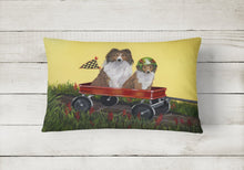 Load image into Gallery viewer, Sheltie Sheepdog Express Canvas Fabric Decorative Pillow PPP3272PW1216