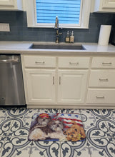 Load image into Gallery viewer, Shih Tzu Americana Sweethearts Machine Washable Memory Foam Mat PPP3273RUG