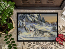 Load image into Gallery viewer, Siberian Husky Winterscape Doormat - 18x27 Decorative Floor Mat – Indoor/Outdoor Rug with Artistic Flair PPP3274MAT