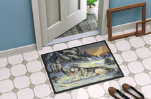 Load image into Gallery viewer, Siberian Husky Winterscape Doormat - 18x27 Decorative Floor Mat – Indoor/Outdoor Rug with Artistic Flair PPP3274MAT